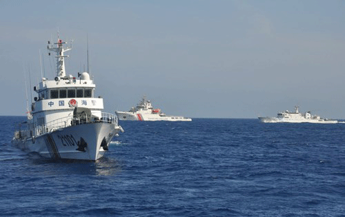 Tàu hải cảnh Trung Quốc hiện diện phi pháp trong vùng biển Việt Nam - Ảnh: Mai Thanh Hải