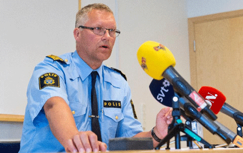 Cảnh sát Per Agren gọi vụ tấn công là 'điên dại' - Ảnh: AFP