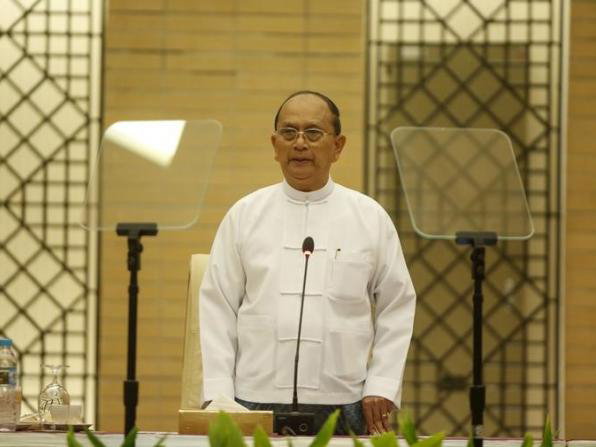 Tổng thống Myanmar, ông Thein Sein là một cựu tướng - Ảnh: Reuters