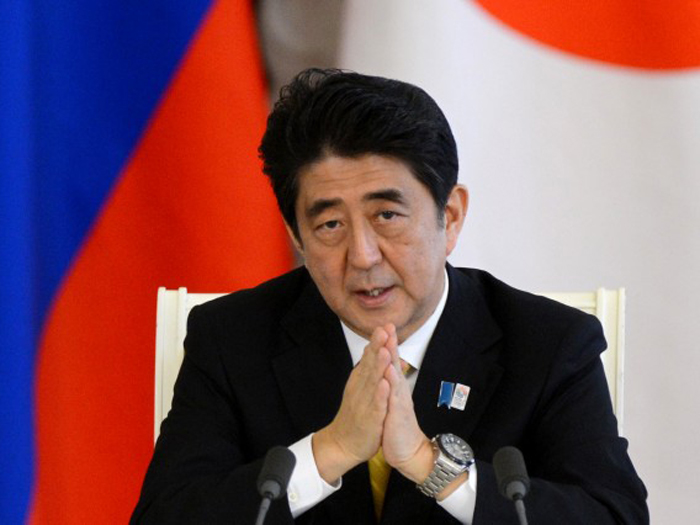 Thủ tướng Shinzo Abe tuyên bố rằng Nhật sẽ không tham gia cuộc chiến chống IS - Ảnh: AFP