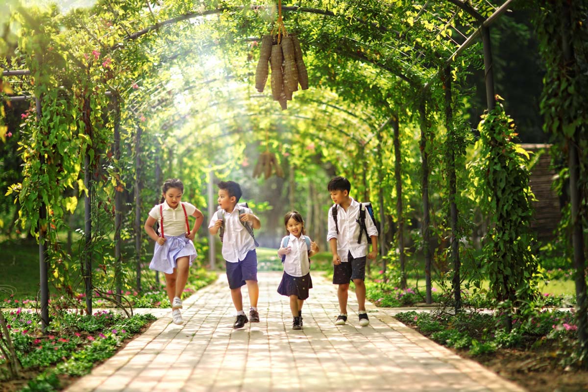 Không gian sống xanh lý tưởng và môi trường giáo dục quốc tế là những chuẩn mực sống mà Ecopark muốn mang lại cho thế hệ tương lai