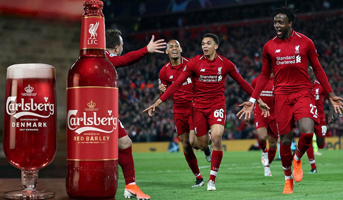 Carlsberg Red Barley - dòng bia Pilsner sở hữu chất bia đỏ tự nhiên là món quà kỷ niệm 26 năm mối quan hệ hợp tác giữa Carlsberg và Liverpool FC