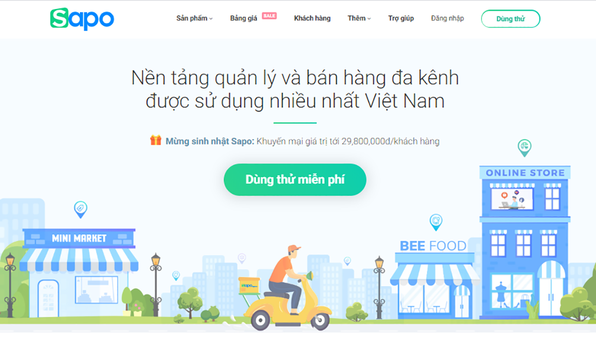 Sapo hiện đang là một trong những Nền tảng quản lý bán hàng được sử dụng nhiều nhất Việt Nam
