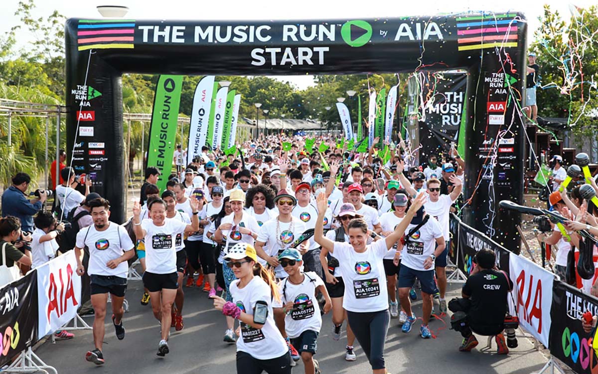 AIA tổ chức “The Music Run” tại Singapore