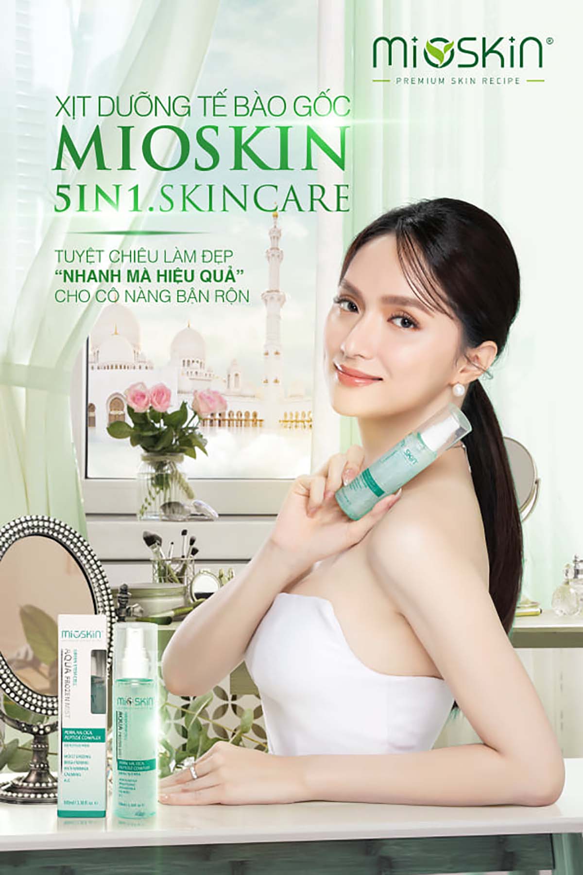 Hoa hậu Hương Giang - Đại sứ thương hiệu Mioskin