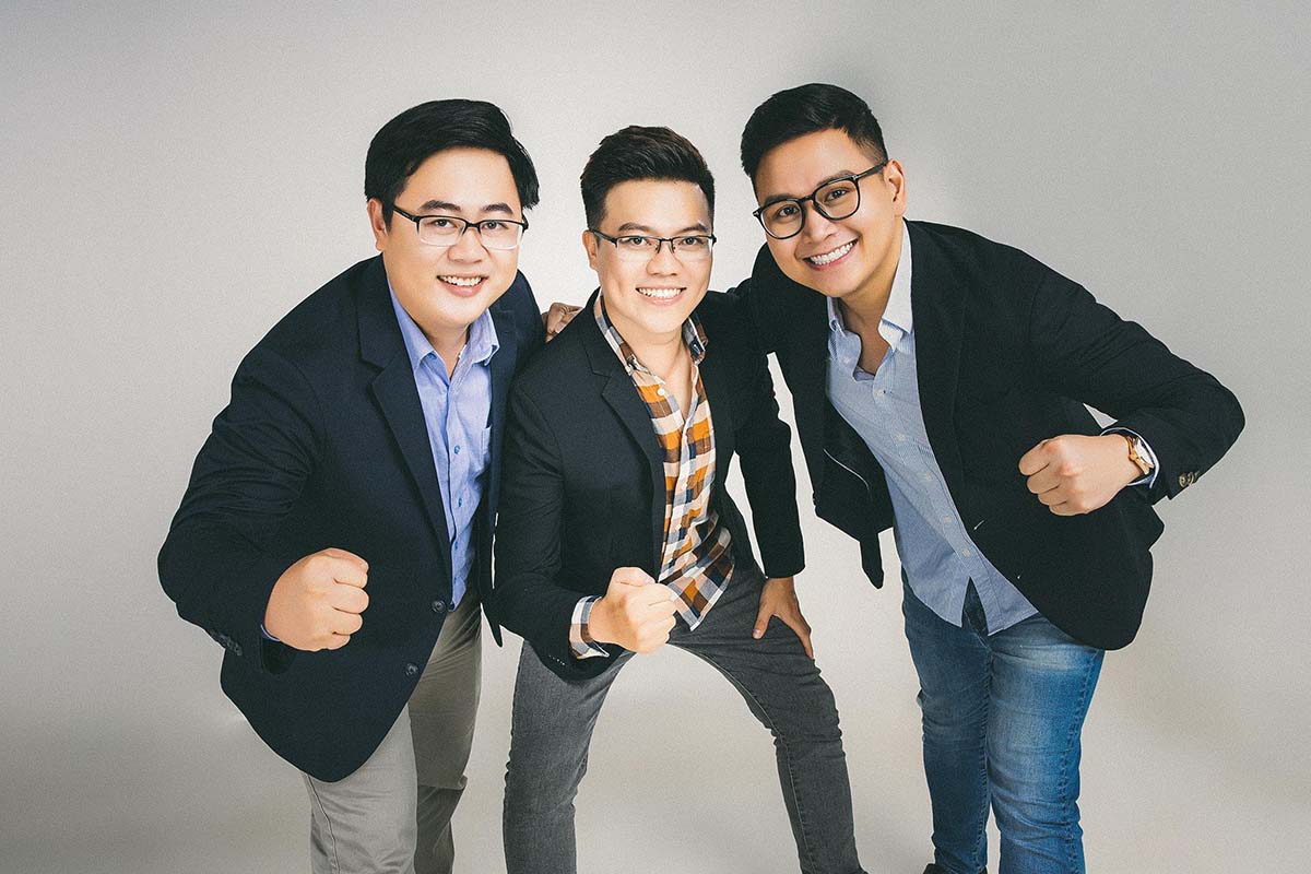 Các nhà sáng lập Riviu (từ trái sang): COO Đặng Nhất Duy, CTO Lê Đình Thái và CEO Đặng Lê Huy