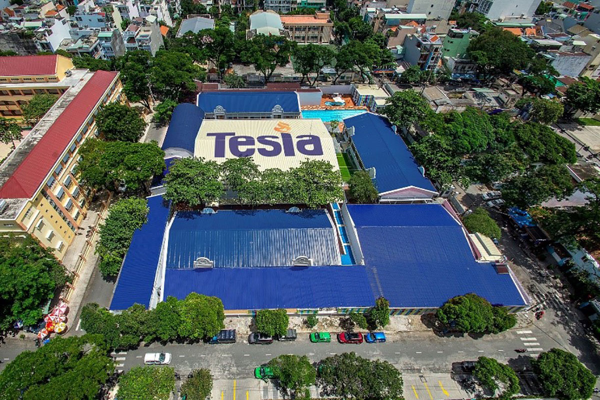 Cơ sở 1 của Tesla tại quận Tân Bình có diện tích 8.000m², được xây dựng hiện đại