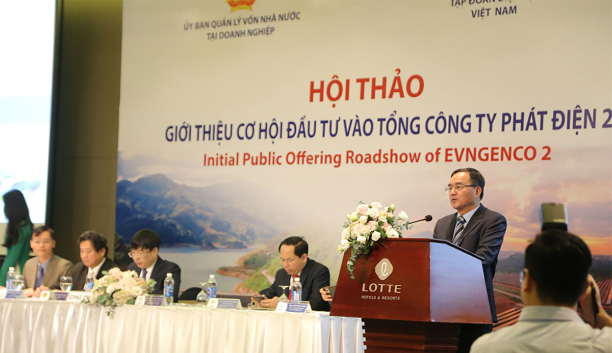 Ông Dương Quang Thành - Chủ tịch HĐTV EVN phát biểu tại hội thảo