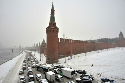 Giao thông Moscow tê liệt chưa từng thấy vì tuyết rơi dày 2