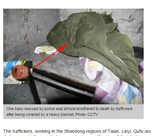 Trung Quốc bắt giữ 103 nghi phạm buôn trẻ sơ sinh 1