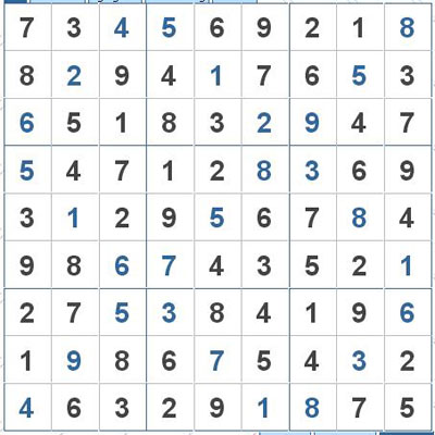 Mời các bạn thử sức với ô số Sudoku 2947 mức độ Khó 2