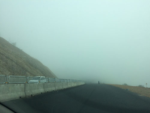 Sương mù dày đặc kéo dài ở Quảng Bình 2