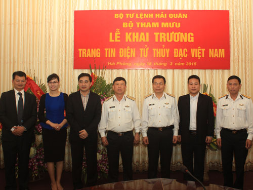Quân chủng Hải quân: Khai trương trang tin điện tử Thủy đạc Việt Nam 2