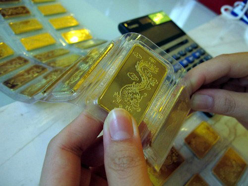 Giá vàng giảm trở lại về mức 35,25 triệu đồng/lượng