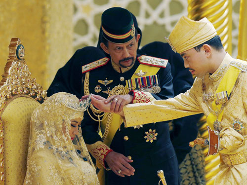 Đám cưới xa hoa của hoàng tử Brunei