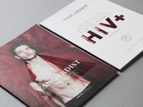 Tạp chí in bằng máu của bệnh nhân HIV