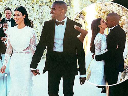 Kanye West “cưới” lại Kim Kardashian