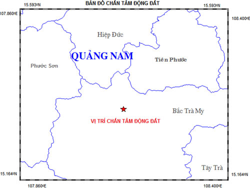 Quảng Nam lại xảy ra động đất 2