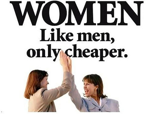 Phụ nữ thì... rẻ hơn