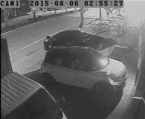 Lộ diện hình ảnh thủ phạm trộm hàng loạt phụ tùng xe ô tô trong 1 đêm 8