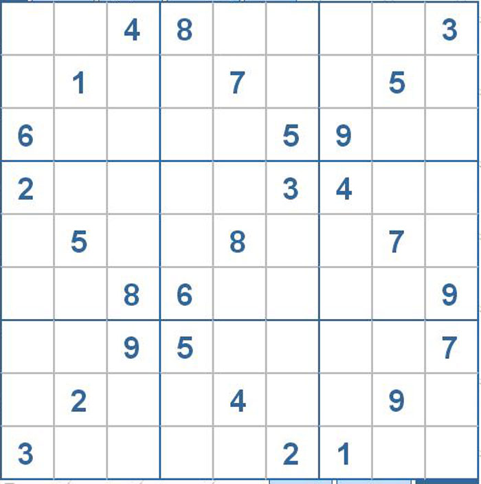 Mời các bạn thử sức với ô số Sudoku 3169 mức độ Khó