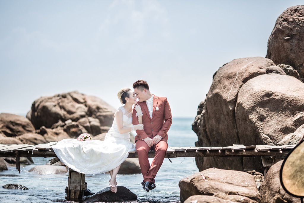 Ảnh cưới lãng mạn của ca sĩ Vũ Duy Khánh và DJ Tiên Moon 6