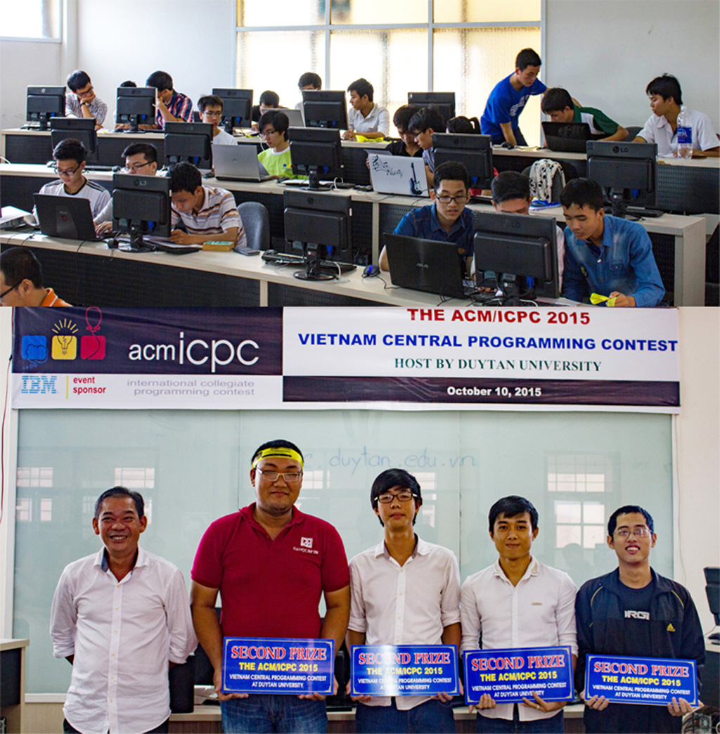 Sinh viên Duy Tân đoạt giải Nhì Cuộc thi Online CM/ICPC MiềnTrung