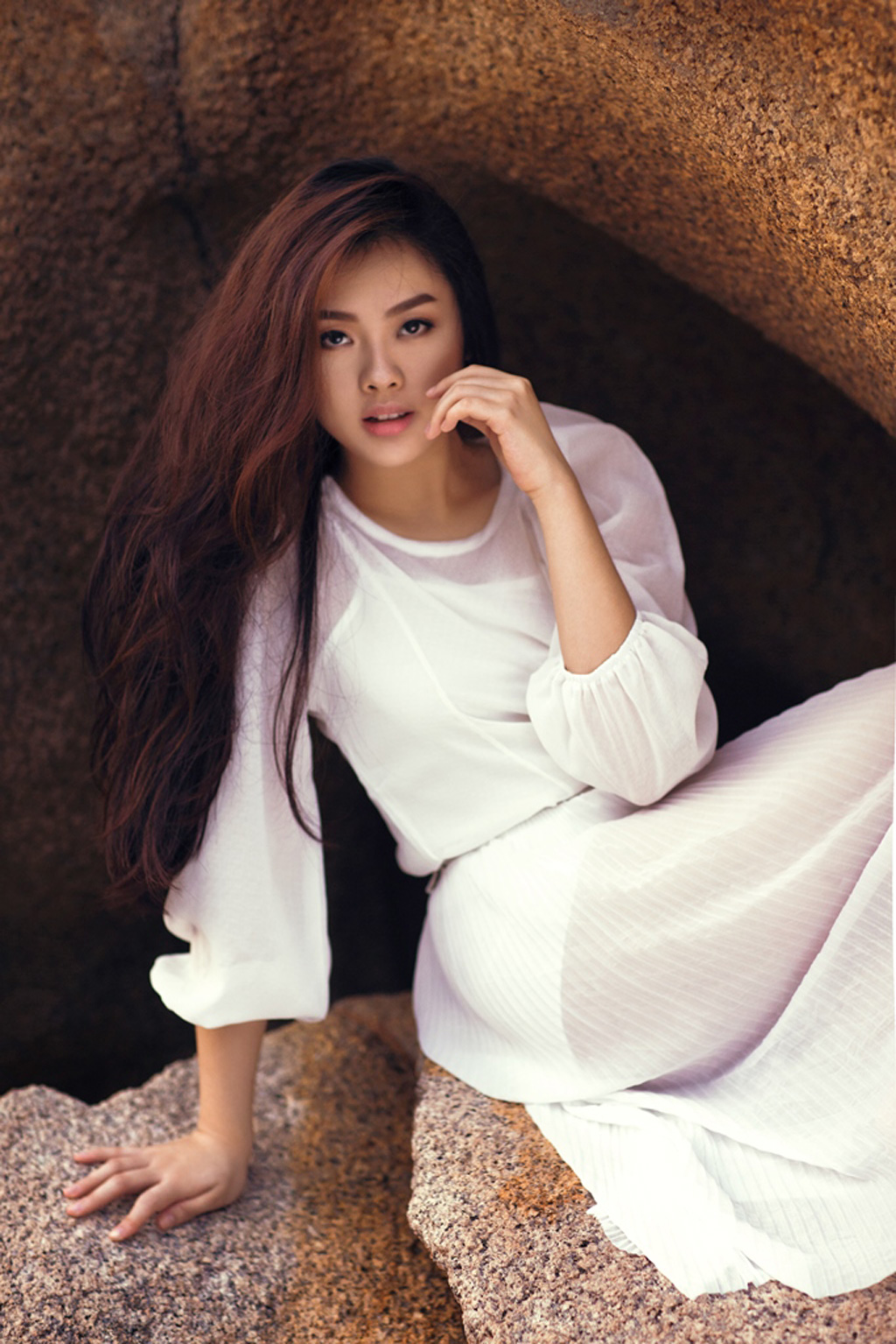 Hotgirl Vietnam Idol 2015 Khánh Tiên khoe vẻ đẹp trong veo trước biển 7