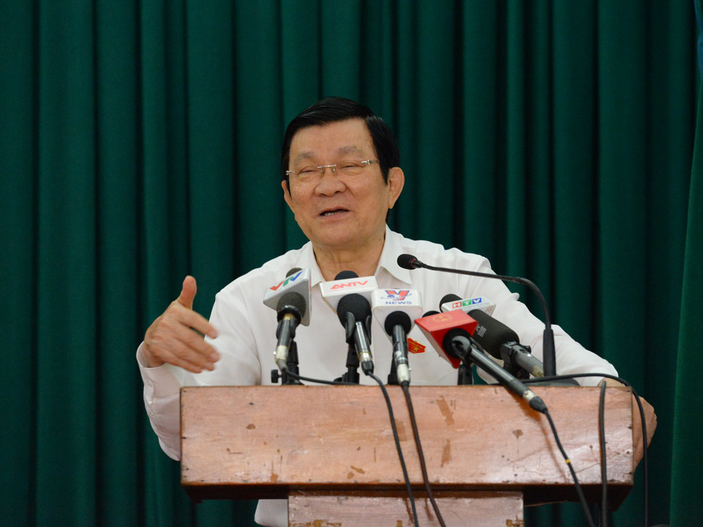 Chủ tịch nước Trương Tấn Sang: Tin những anh em mới sẽ có đóng góp nhiều hơn 2