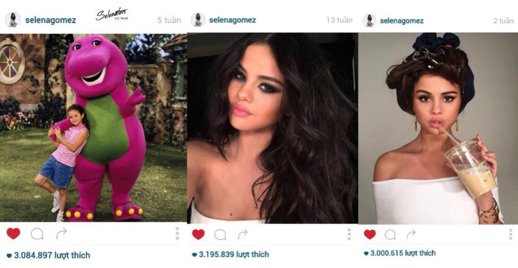 Selena Gomez vượt Taylor Swift ‘thống lĩnh’ Instagram 2