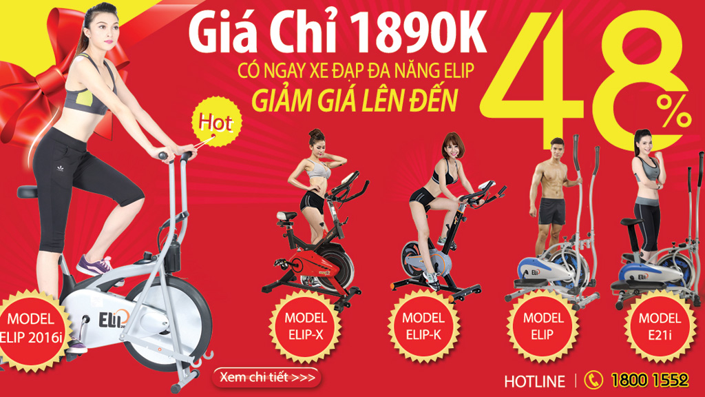 Xe đạp tập thể dục gia đình hot nhất hiện nay