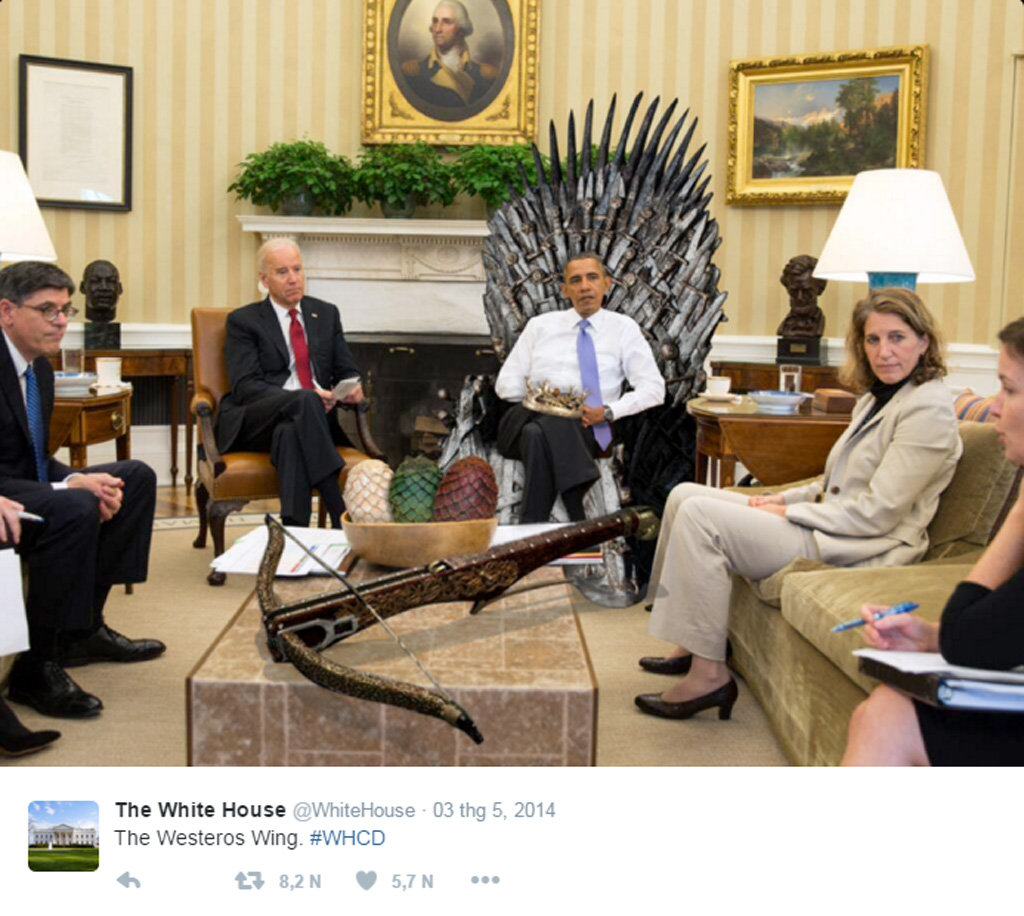 Tổng thống Obama là người duy nhất được xem trước ‘Game of thrones 6’ 1