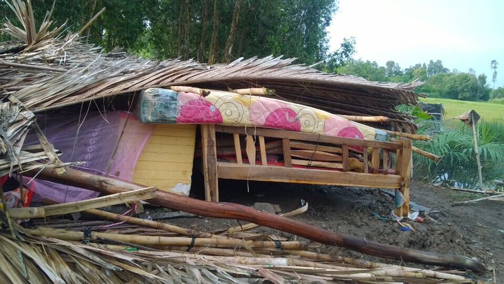Mưa lớn kèm dông lốc làm sập 11 căn nhà ở Kiên Giang 4