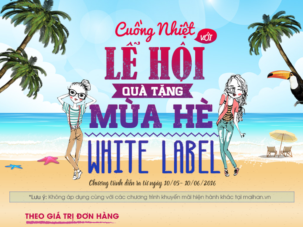 Hạ nhiệt mùa hè bằng cơm mưa quà tặng cùng mỹ phẩm White Label Nhật Bản