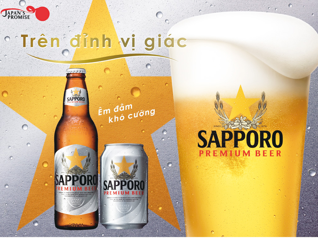 “Êm đằm khó cưỡng”, thưởng thức Sapporo đúng gu Việt