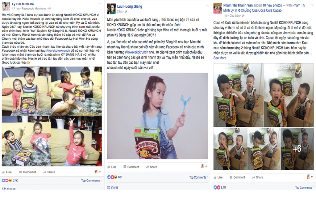 Bánh ăn sáng Nestlé KOKO KRUNCH phiên bản Kỷ Băng Hà gây sốt gia đình sao Việt 1
