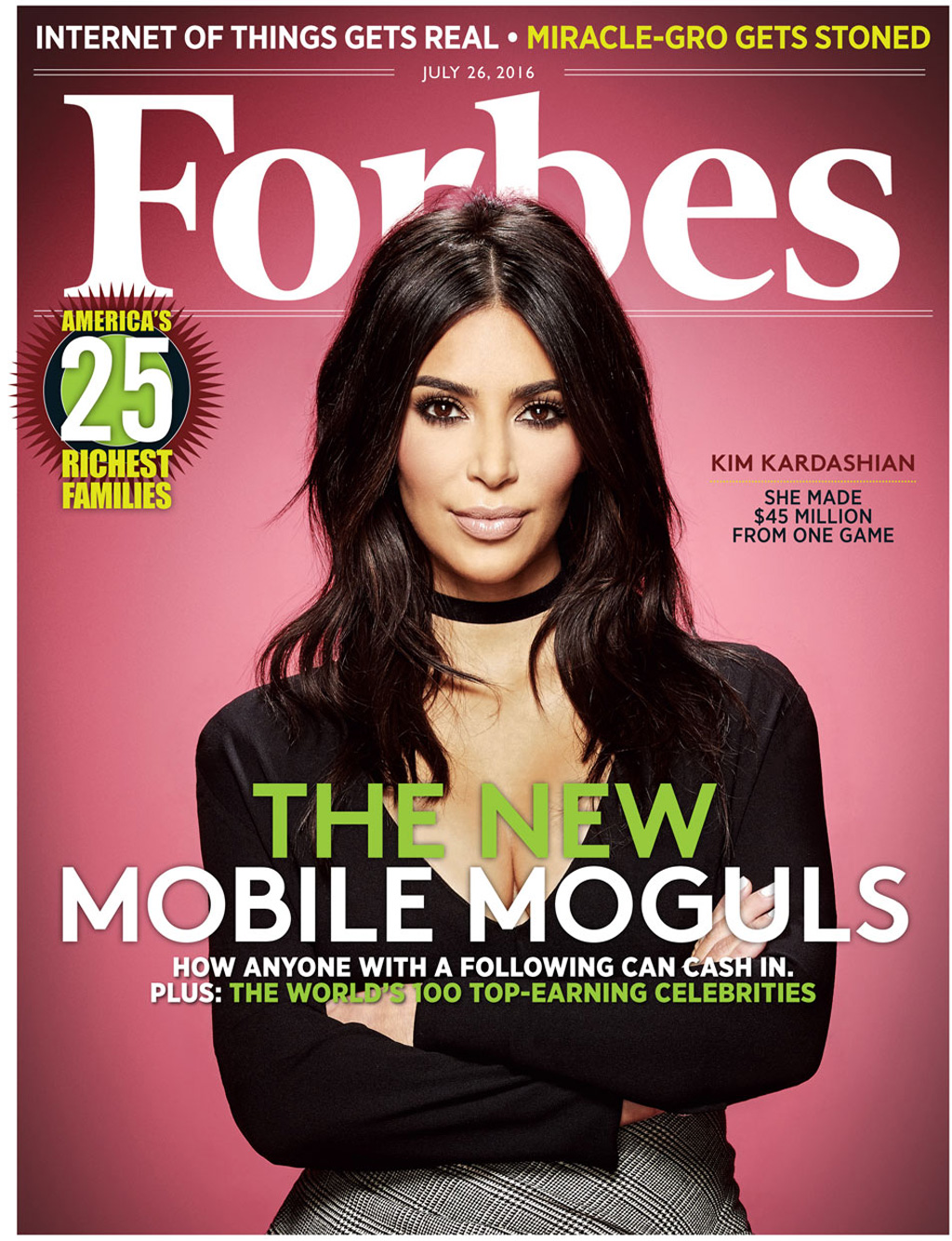 Kim Kardashian bất ngờ là gương mặt trang bìa của tạp chí Forbes Mỹ 2