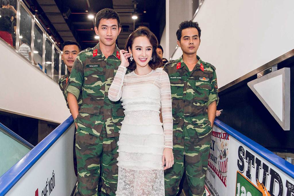 Angela Phương Trinh và dàn “soái ca quân nhân” quảng bá 'Sứ mệnh trái tim' 16