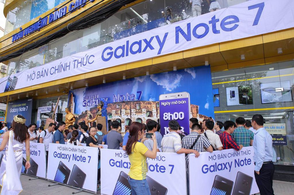 Galaxy Note7 liên tiếp lập kỷ lục doanh số 1