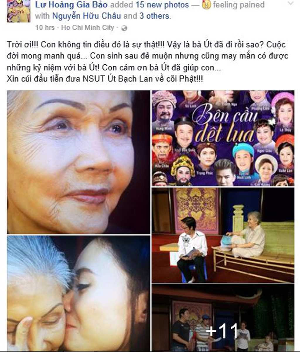Làng giải trí Việt bày tỏ lòng tiếc thương trước sự ra đi của “sầu nữ” Út Bạch Lan 8
