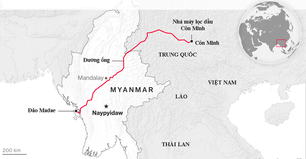 Đường ống chiến lược của Trung Quốc qua Myanmar1