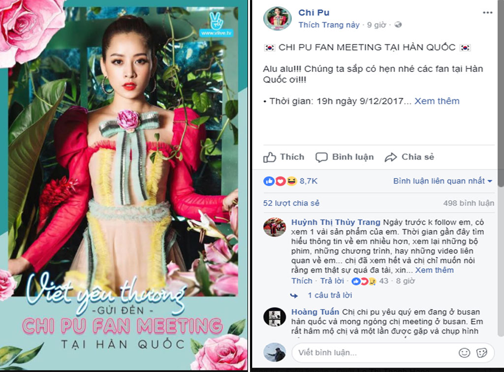 Chi Pu  tổ chức Fan Meeting tại Hàn Quốc 2