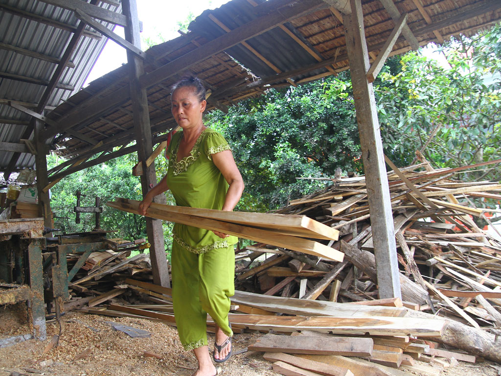Chuyện những phụ nữ đặc biệt - Kỳ 1: Nữ thợ mộc xứ dừa1