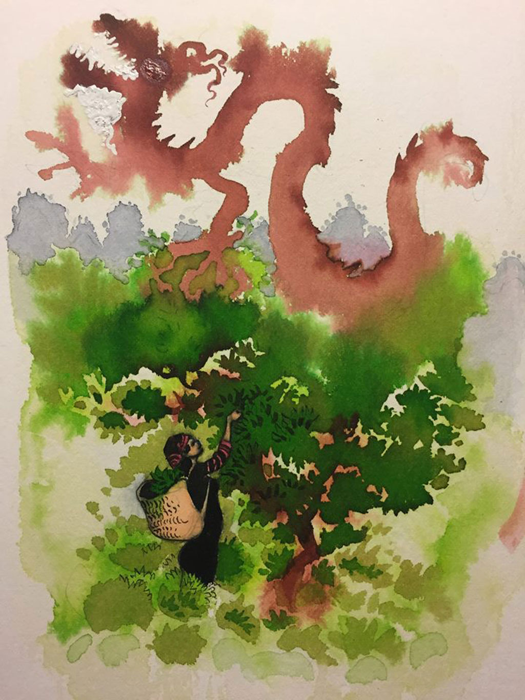 'Ma xó Hà Nội' kể chuyện trà cổ bằng tranh1