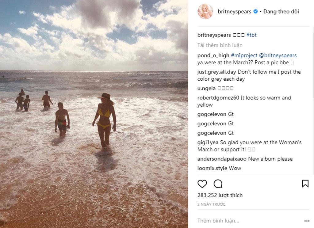 Britney Spears tự tin khoe dáng nuột nà trên bãi biển 3