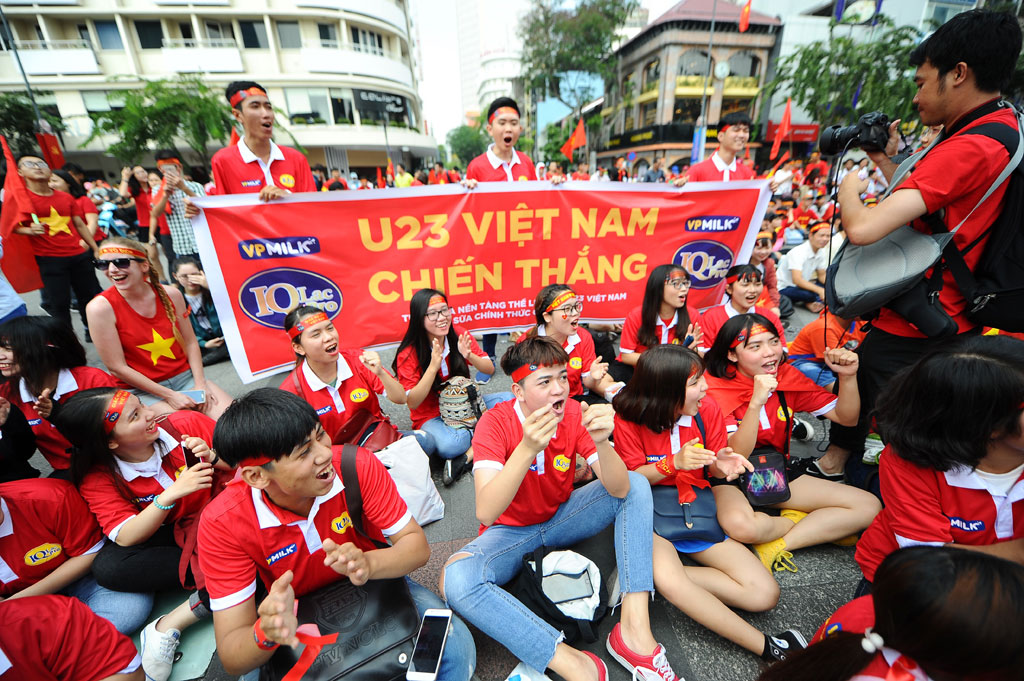 U23 VN- Uzb - Fanzone Phố đi bộ Nguyễn Huệ18