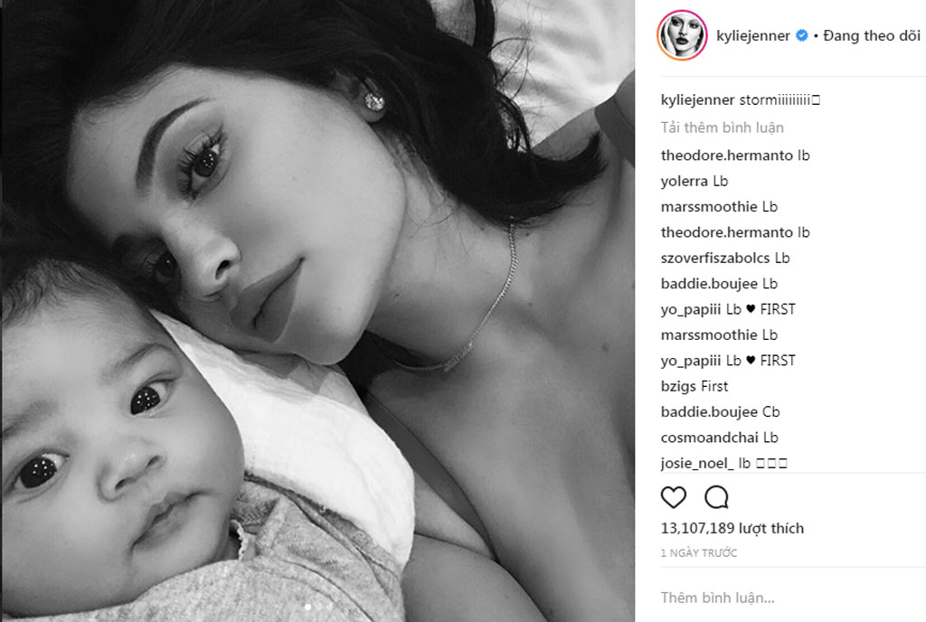 Con gái của Kylie Jenner giống tình cũ tyga?1