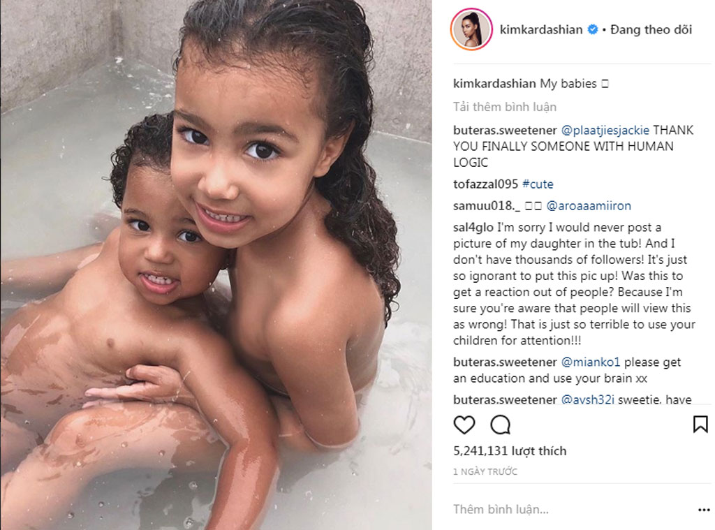 Hai con của Kim Kardashian gây sốt mạng xã hội1