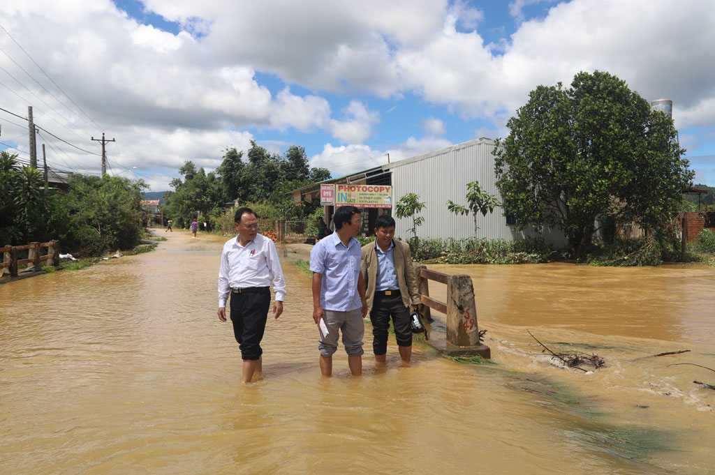 Lũ kinh hoàn xã Đại Lào TP Bảo Lộc chìm trong biển nước8