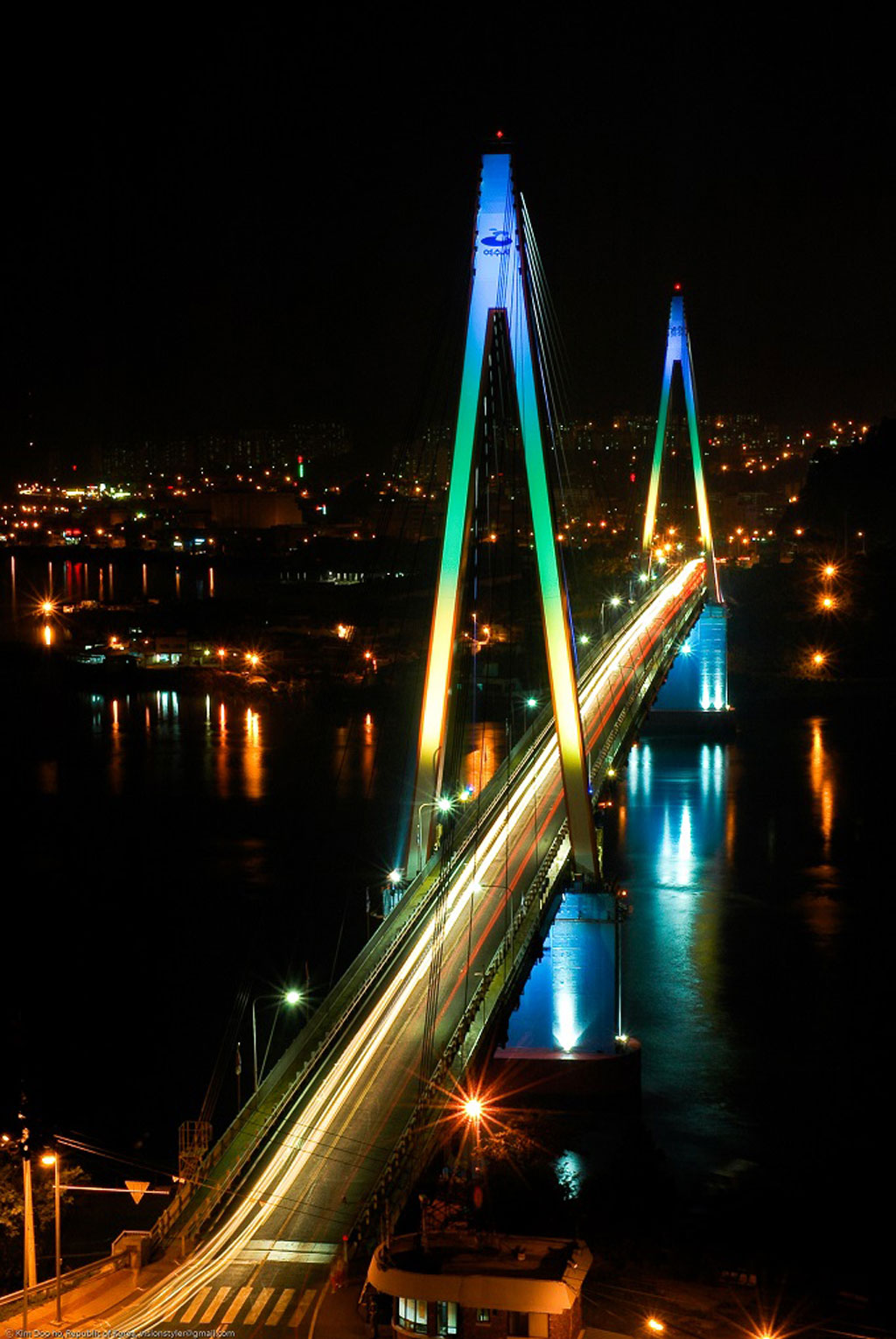 Cầu Dolsan nét đẹp về đêm của Hàn Quốc1